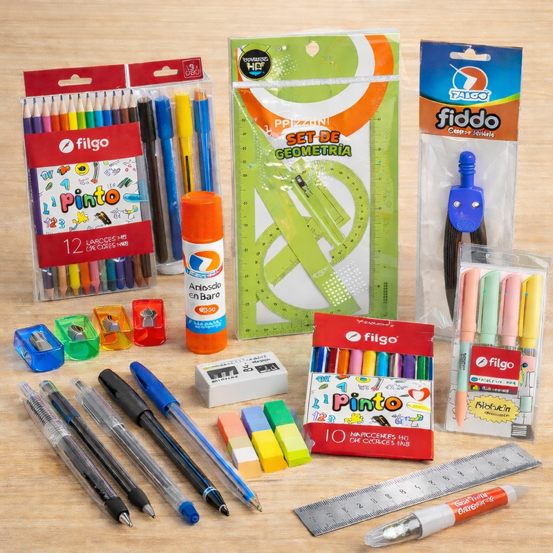 Kit Escolar Completo 2026 - +22 Artículos de Primeras Marcas