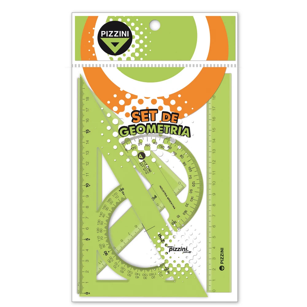 Set de Geometría x3 piezas